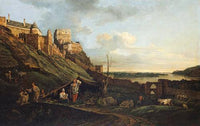 The ruins of Thebes on the River March by Bernardo Bellotto — hand-painted cultural oil painting reproduction on canvas