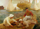 The Run Home by Henry Scott Tuke — hand-painted seascapes oil painting reproduction on canvas