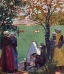 The Sacred Spring at Guidel by Maurice Denis — hand-painted botanical oil painting reproduction on canvas