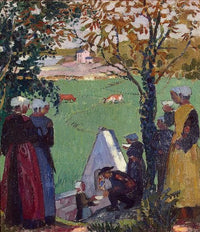 The Sacred Spring at Guidel by Maurice Denis — hand-painted botanical oil painting reproduction on canvas