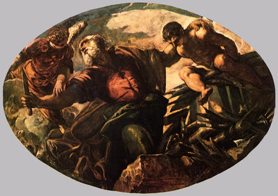 The Sacrifice of Isaac in dining room
