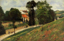 The Saint Antoine Road at l'Hermitage, Pontoise by Camille Pissarro — rural oil painting wall art, Impressionism