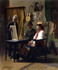 The sale of the painting by Vito d'Ancona — hand-painted portrait oil painting reproduction on canvas