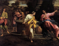 The Samaritan Woman at the Well by Annibale Carracci — hand-painted cultural oil painting reproduction on canvas