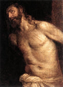 The Scourging of Christ by Titian — religion oil painting wall art, Mannerism Late Renaissance