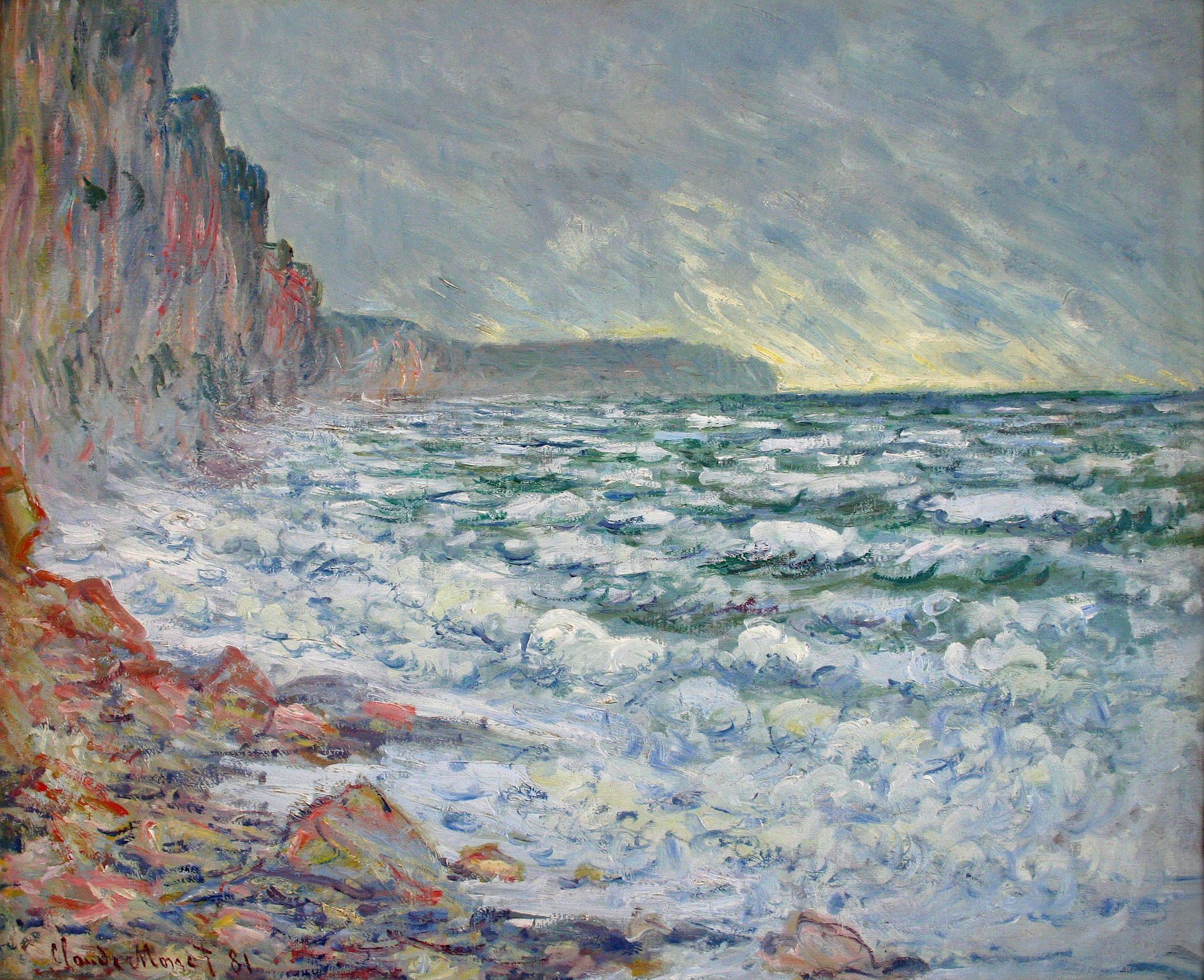 The Sea at Fecamp - Claude Monet