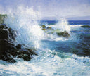 The Sea View of Cliffs by Guy Rose — hand-painted landscape oil painting reproduction on canvas