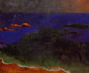 The Seat at Poldu Sunset - Paul Serusier