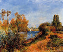 The Seine at Argenteuil by Pierre-Auguste Renoir — hand-painted botanical oil painting reproduction on canvas