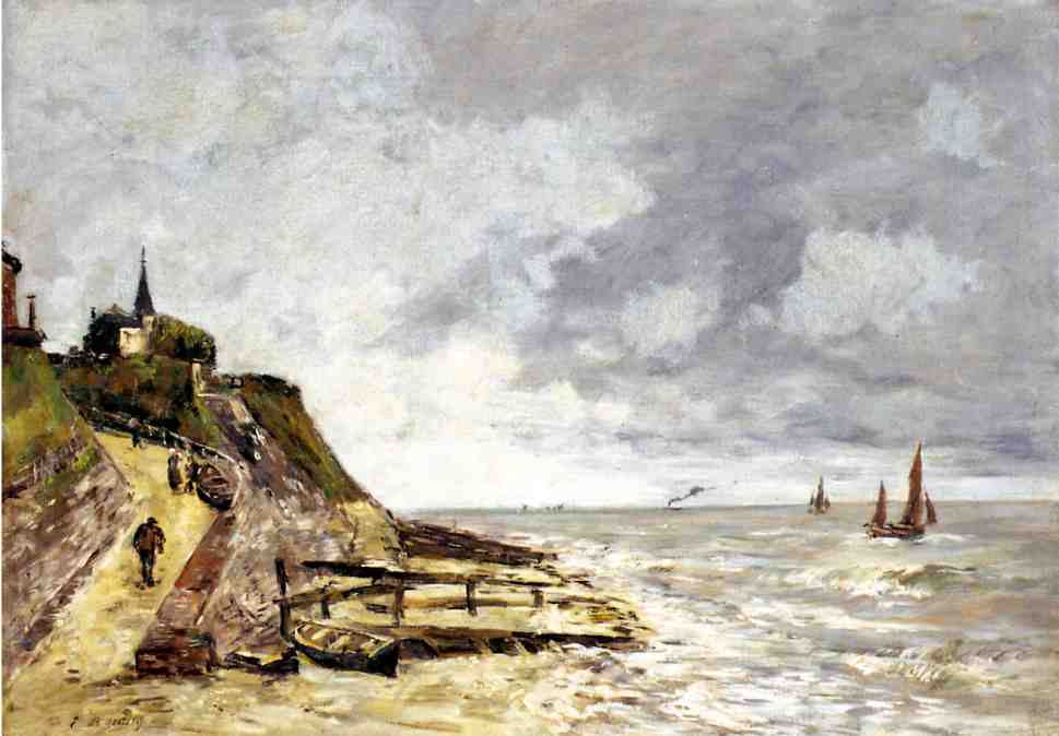 The Seine at Caudebec-en-Caux - Eugene Boudin