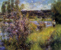 The Seine at Chatou by Pierre-Auguste Renoir — hand-painted botanical oil painting reproduction on canvas