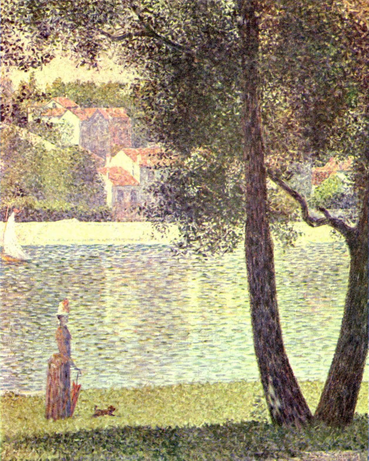 The Seine at Courbevoie - Georges Seurat