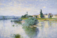 The Seine at Lavacourt by Claude Monet — hand-painted landscape oil painting reproduction on canvas