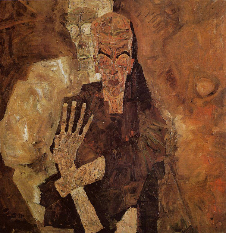 The Self Seers (Death and Man) - Egon Schiele