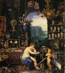 The Sense of Sight (detail) by Jan Brueghel the Elder — hand-painted cultural oil painting reproduction on canvas