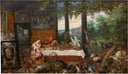 The Sense of Taste by Jan Brueghel the Elder — hand-painted cultural oil painting reproduction on canvas