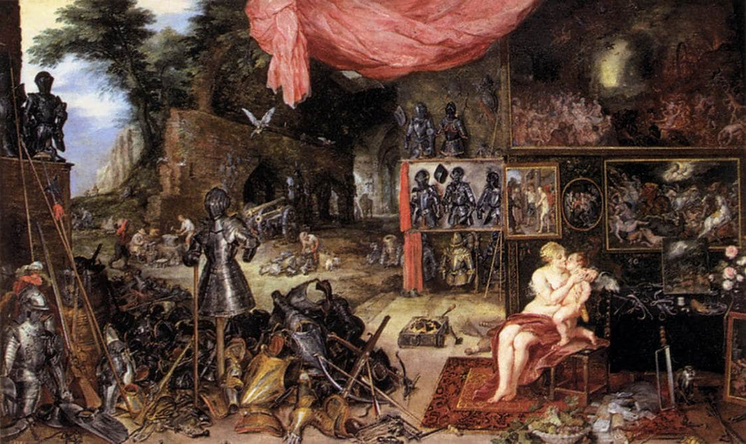 The Sense of Touch by Jan Brueghel the Elder — hand-painted cultural oil painting reproduction on canvas