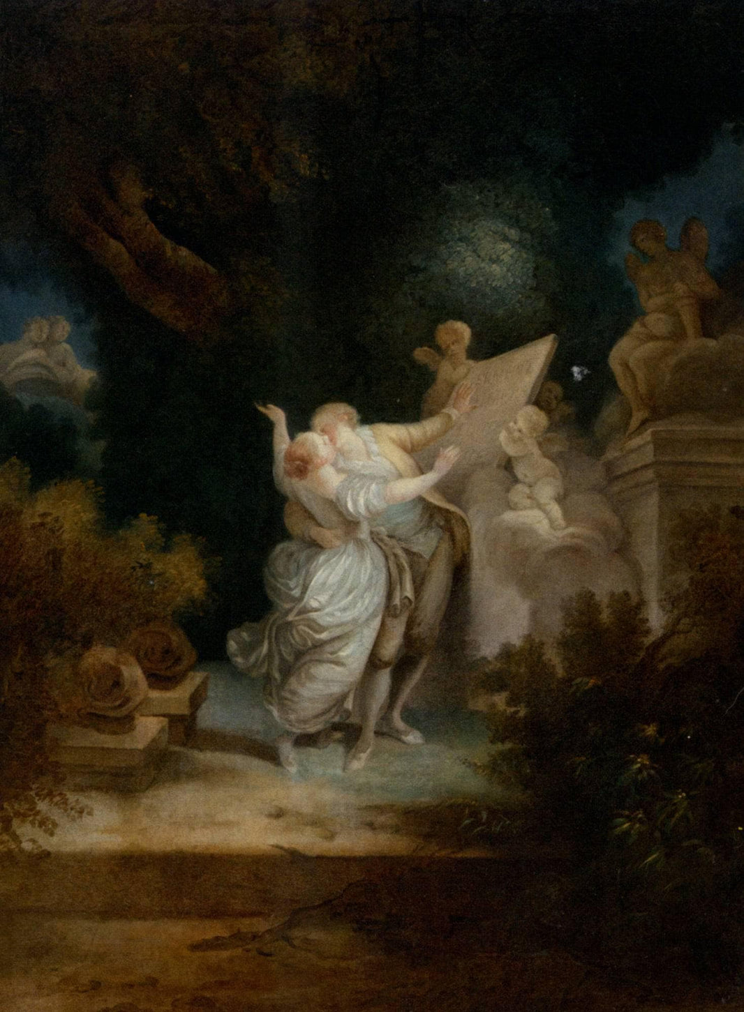 The Sermon of Love by Jean-Honore Fragonard — hand-painted cultural oil painting reproduction on canvas