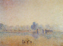 The Serpentine, Hyde Park, Fog Effect by Camille Pissarro — hand-painted landscape oil painting reproduction on canvas