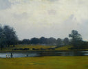 The Serpentine Hyde Park by Giuseppe de Nittis — hand-painted botanical oil painting reproduction on canvas