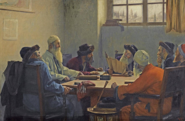 The Seven Rabbis in Jerusalem - Théodore Ralli