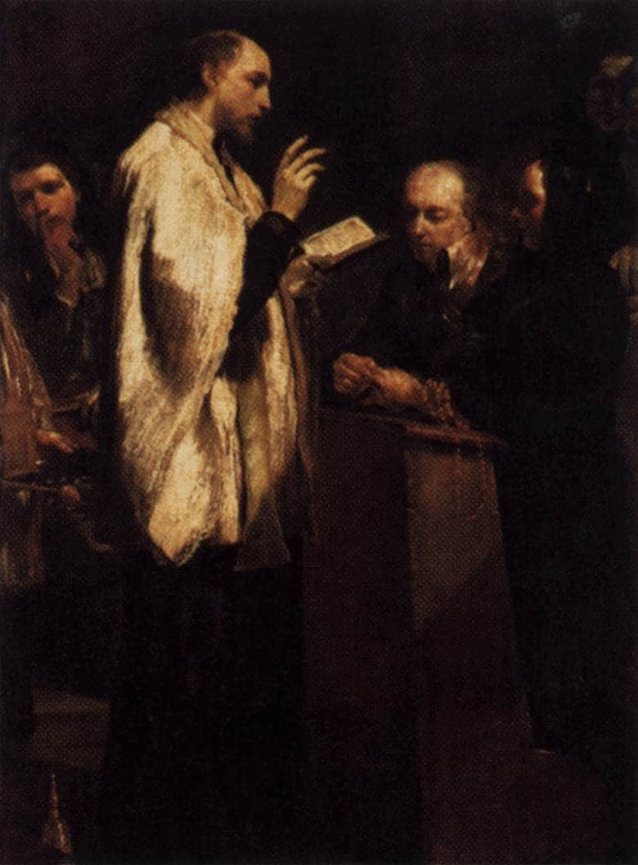 The Seven Sacraments - Matrimony by Giuseppe Maria Crespi — hand-painted portrait oil painting reproduction on canvas