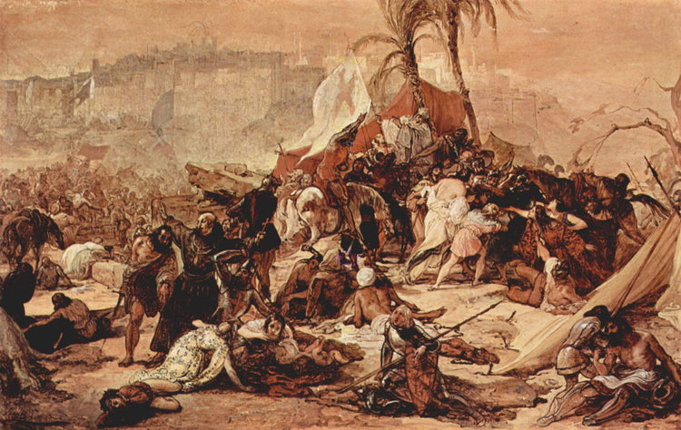 The seventh crusade against Jerusalem - Francesco Hayez