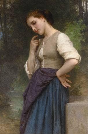The Shepherdes by William-Adolphe Bouguereau — hand-painted portrait oil painting reproduction on canvas