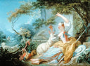 The Shepherdess by Jean-Honore Fragonard — forest oil painting wall art, Rococo