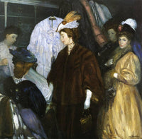 The Shoppers by William James Glackens — hand-painted portrait oil painting reproduction on canvas