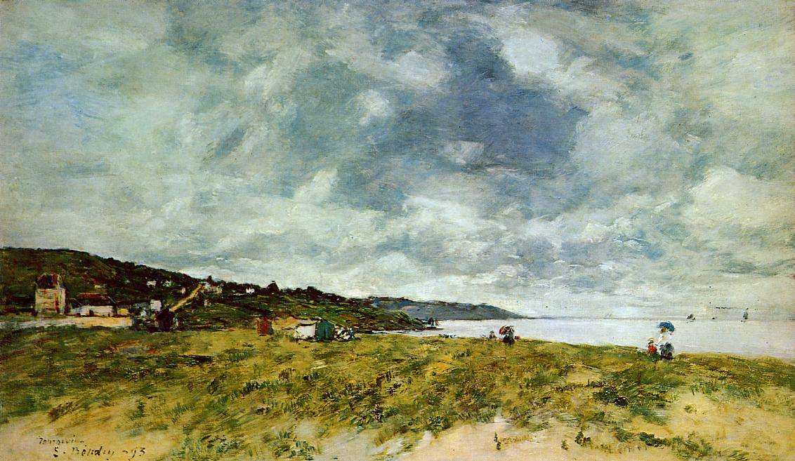 The Shore at Tourgeville - Eugene Boudin