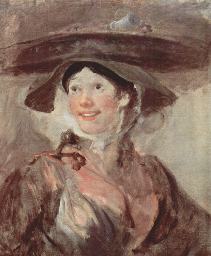 The Shrimp Girl by William Hogarth — hand-painted portrait oil painting reproduction on canvas