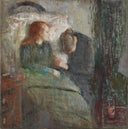 The Sick Child (later) by Edvard Munch — seascapes oil painting wall art, Expressionism