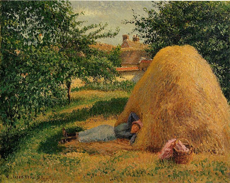 The Siesta - Camille Pissarro