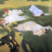 The Siesta by Joaquín Sorolla — hand-painted landscape oil painting reproduction on canvas