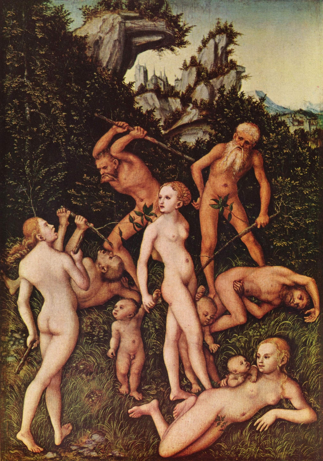 The Silver Age by Lucas Cranach the Elder — hand-painted cultural oil painting reproduction on canvas