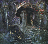 The Six Winged Seraph by Mikhail Vrubel — hand-painted abstract oil painting reproduction on canvas