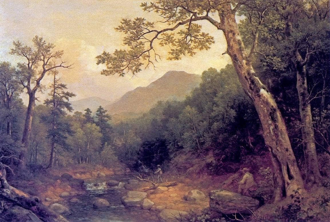 the Sketcher by Asher Brown Durand — hand-painted botanical oil painting reproduction on canvas