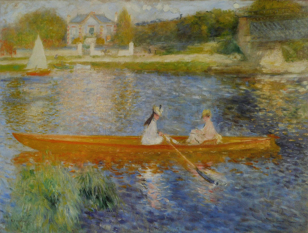 The Skiff (La Yole) by Pierre-Auguste Renoir — hand-painted landscape oil painting reproduction on canvas