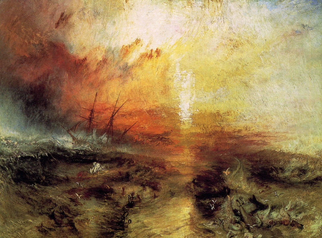 The Slave Ship by J.M.W. Turner — hand-painted landscape oil painting reproduction on canvas