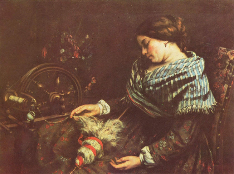 The Sleeping Embroiderer - Gustave Courbet