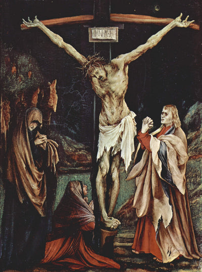 The Small Crucifixion in modern living room