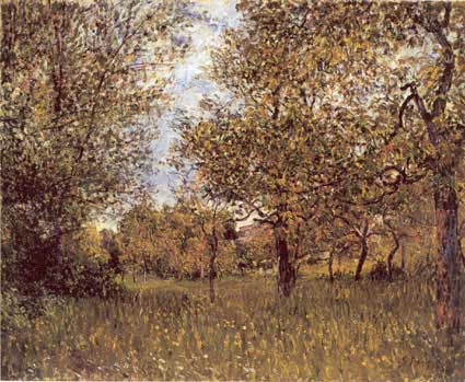 The Small Meadow at By - Alfred Sisley