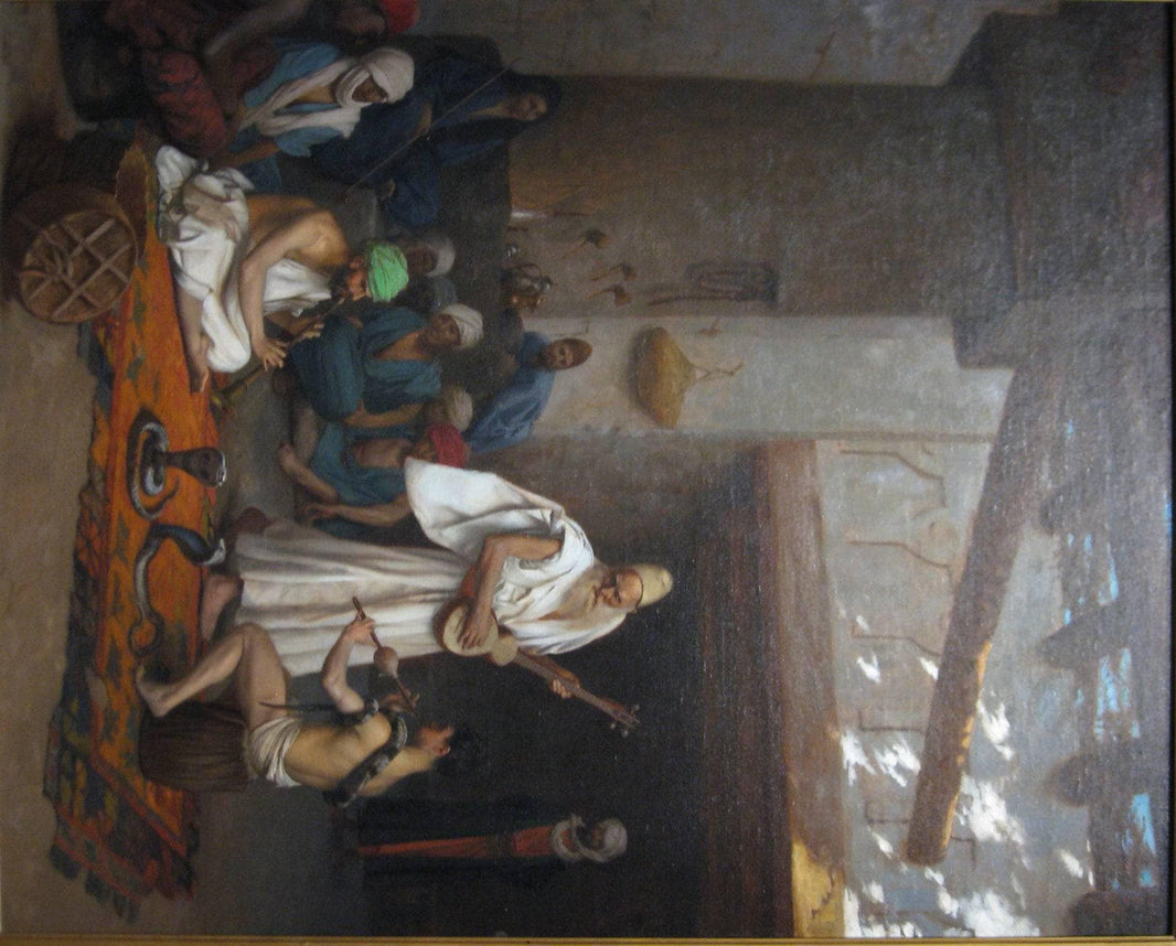The Snake Charmer by Jean-Leon Gerome — hand-painted cultural oil painting reproduction on canvas