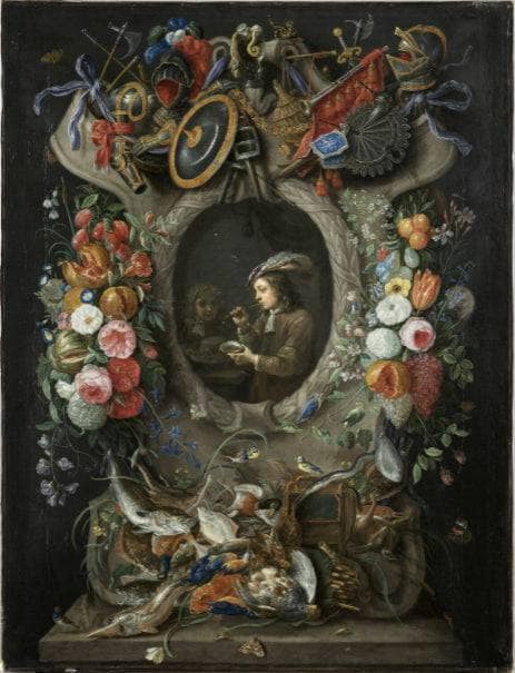 The Soap Bubbles by Jan van Kessel the Elder — hand-painted cultural oil painting reproduction on canvas