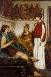 The Soldier of Marathon by Sir Lawrence Alma-Tadema — hand-painted cultural oil painting reproduction on canvas
