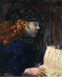 The Solfege by Pierre Bonnard — female oil painting wall art, Post Impressionism