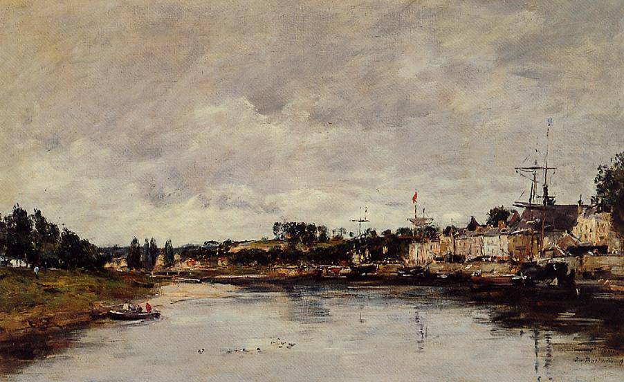 The Somme at Saint-Valery-sur-Somme - Eugene Boudin