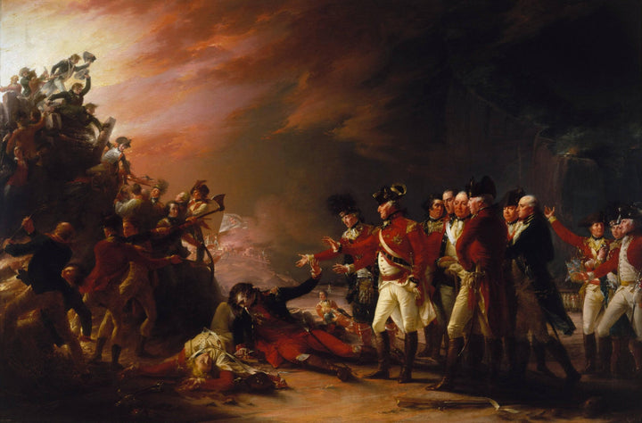 The Sortie Made by the Garrison of Gibraltar by John Trumbull — hand-painted cultural oil painting reproduction on canvas