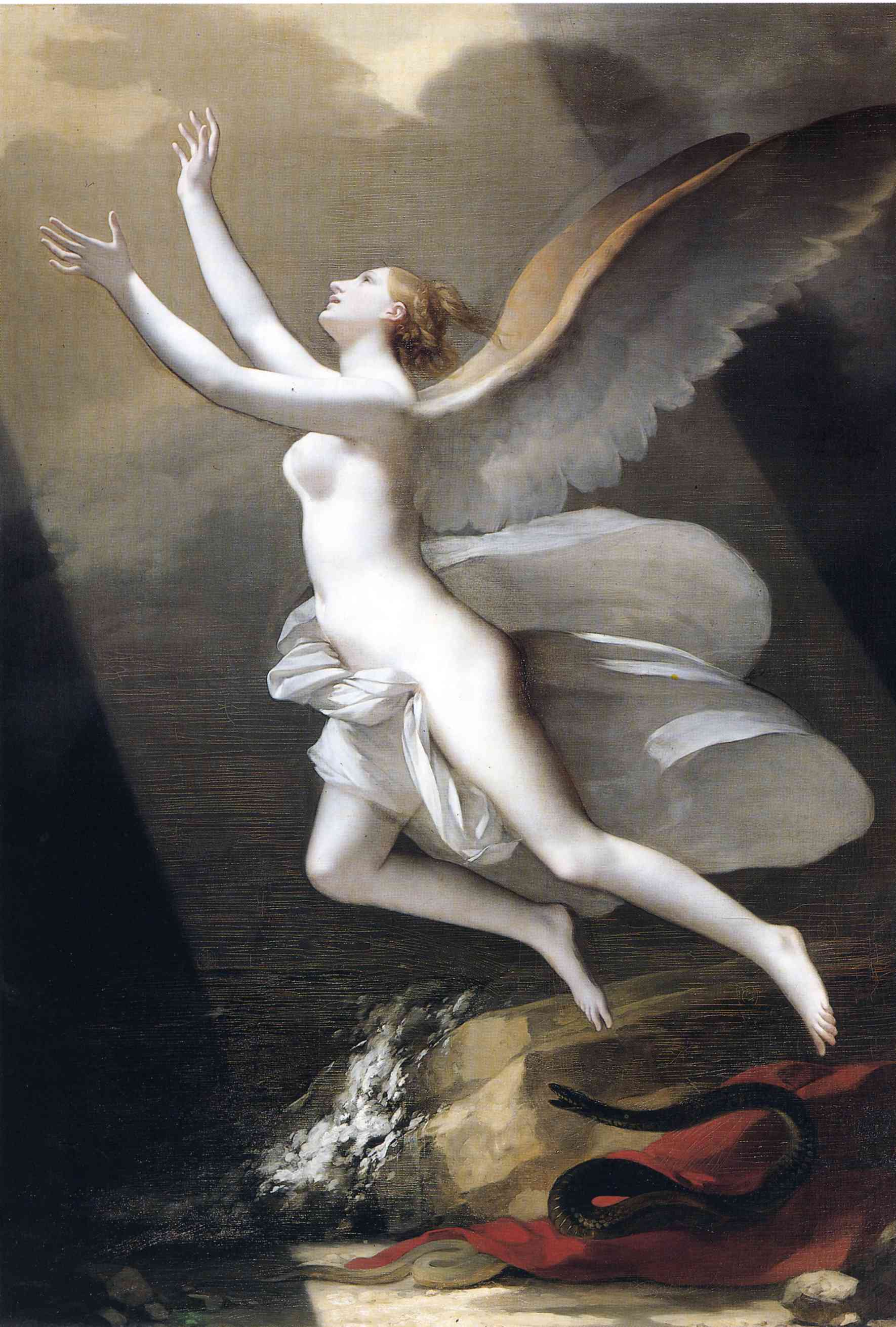 The soul breaking the bonds that attach to the land - Pierre-Paul Prud'hon